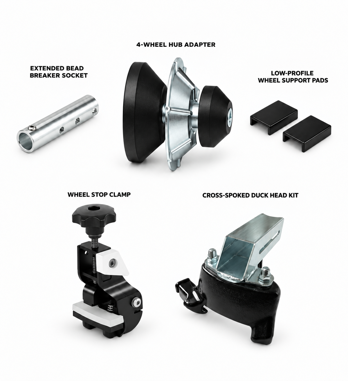 4-Wheel Adapter Kit for the Street Bike Tyre Changer