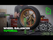 Equilibradora de ruedas de moto